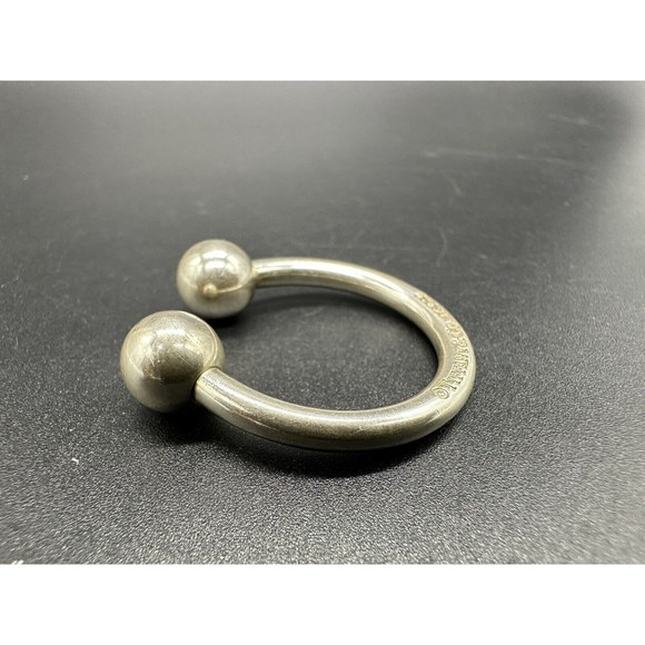 2001 Tiffany & Co 925 Sterling Silver Horseshoe Key Chain Key Ring Fob - Picture 5 of 9